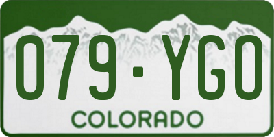 CO license plate 079YGO