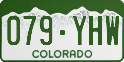 CO license plate 079YHW