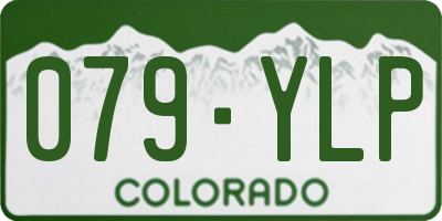 CO license plate 079YLP
