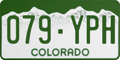 CO license plate 079YPH