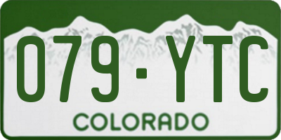 CO license plate 079YTC