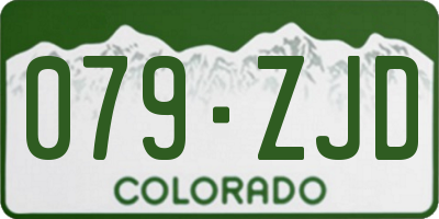 CO license plate 079ZJD