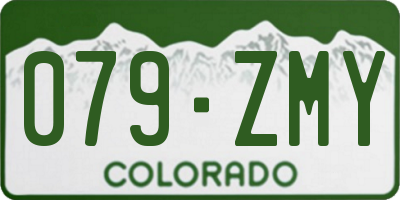 CO license plate 079ZMY
