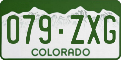 CO license plate 079ZXG