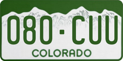 CO license plate 080CUU