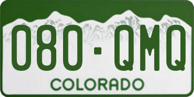 CO license plate 080QMQ