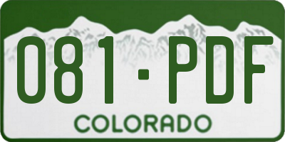 CO license plate 081PDF