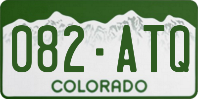 CO license plate 082ATQ