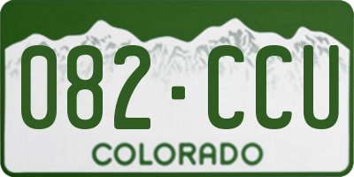 CO license plate 082CCU
