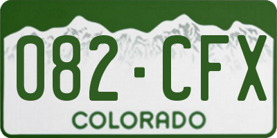 CO license plate 082CFX