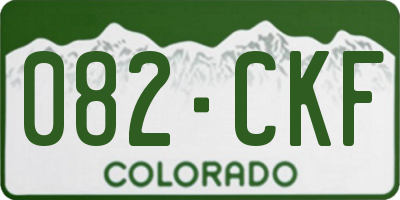 CO license plate 082CKF