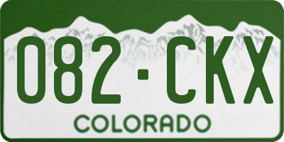 CO license plate 082CKX