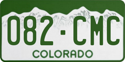 CO license plate 082CMC