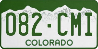 CO license plate 082CMI