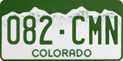 CO license plate 082CMN