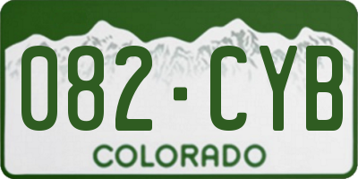 CO license plate 082CYB