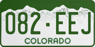 CO license plate 082EEJ