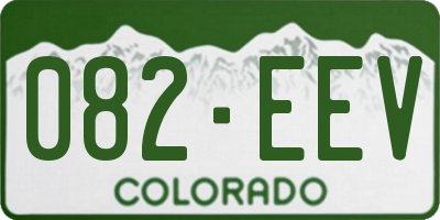 CO license plate 082EEV