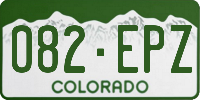 CO license plate 082EPZ