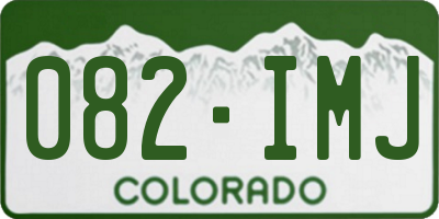 CO license plate 082IMJ