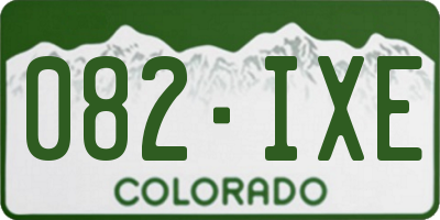 CO license plate 082IXE