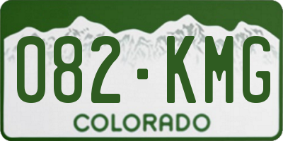 CO license plate 082KMG