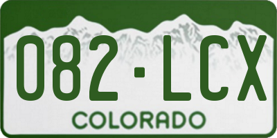 CO license plate 082LCX