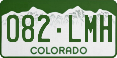 CO license plate 082LMH