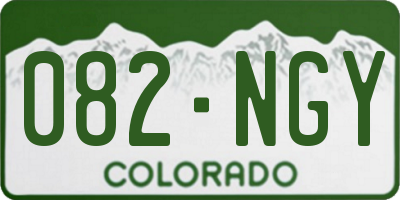 CO license plate 082NGY