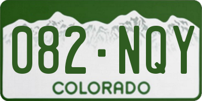 CO license plate 082NQY