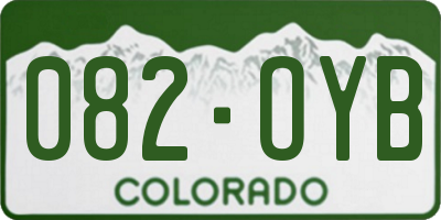 CO license plate 082OYB