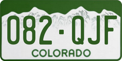 CO license plate 082QJF