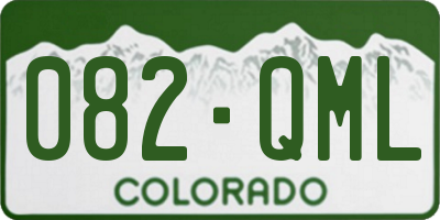 CO license plate 082QML