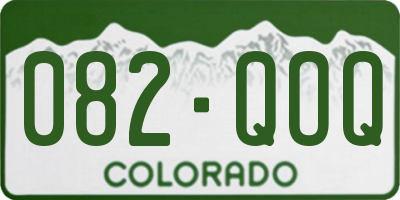 CO license plate 082QOQ