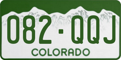 CO license plate 082QQJ