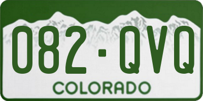 CO license plate 082QVQ
