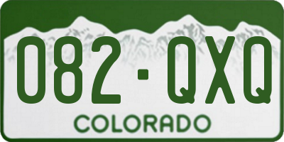 CO license plate 082QXQ