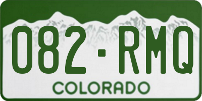 CO license plate 082RMQ