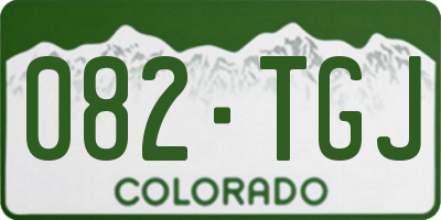 CO license plate 082TGJ
