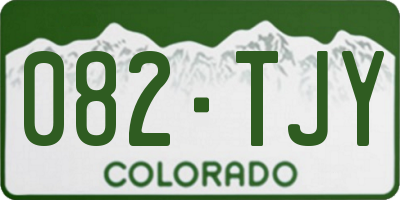 CO license plate 082TJY