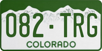 CO license plate 082TRG