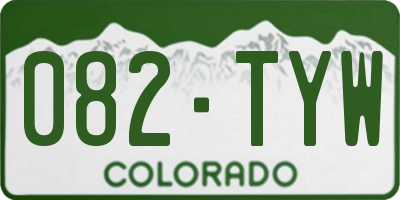 CO license plate 082TYW