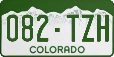 CO license plate 082TZH