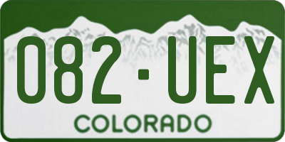 CO license plate 082UEX