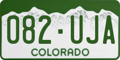 CO license plate 082UJA