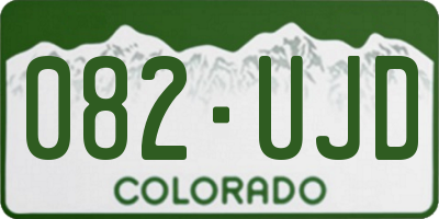 CO license plate 082UJD