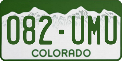 CO license plate 082UMU