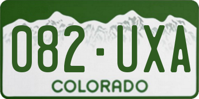 CO license plate 082UXA