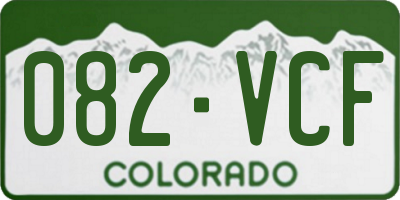 CO license plate 082VCF