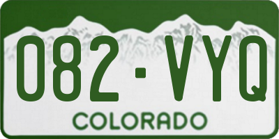 CO license plate 082VYQ